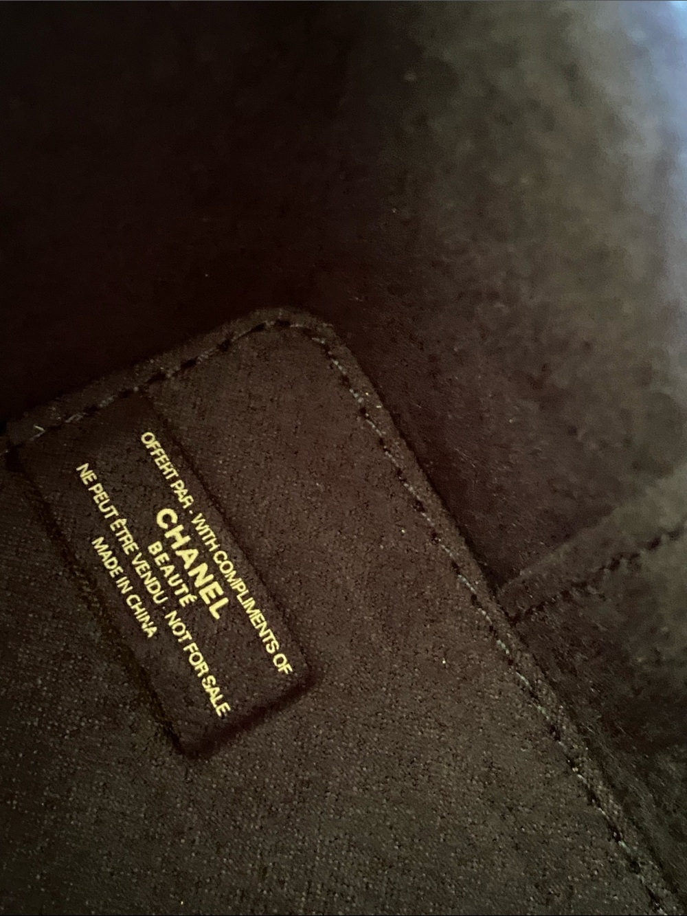 Chanel Blue and Gold Tweed Vanity Case - Picture 7 of 10